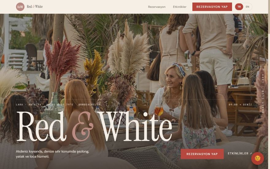 Red & White Beach Club